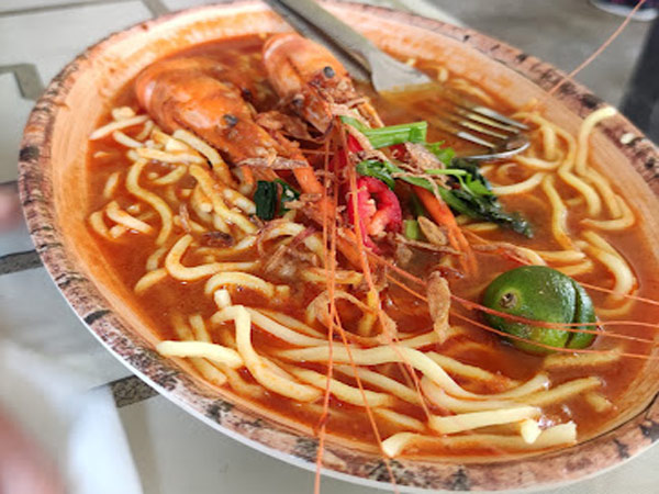 Cendol Bakar Kuala Selangor - Mee Udang Banjir ( Prawn Noodle Soup)