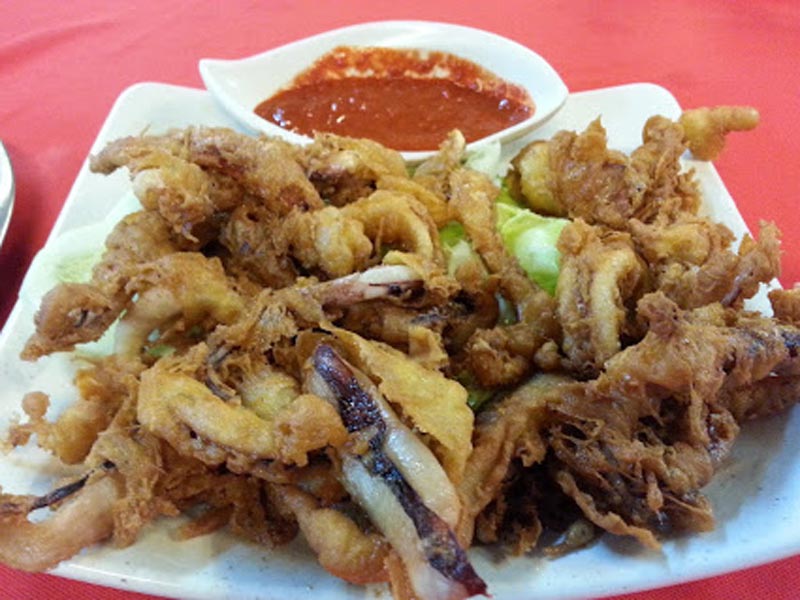 Bagan Seafood Restaurant 港尾海鲜楼 - Stir  Fried Squid