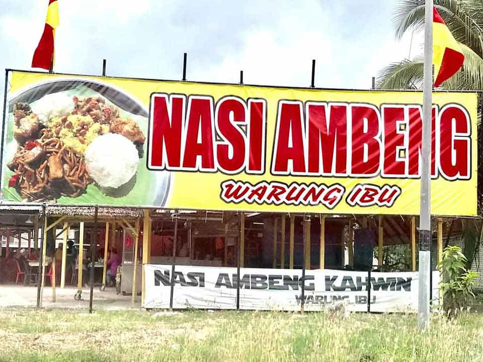 Warung Ibu Nasi Ambeng - Signboard